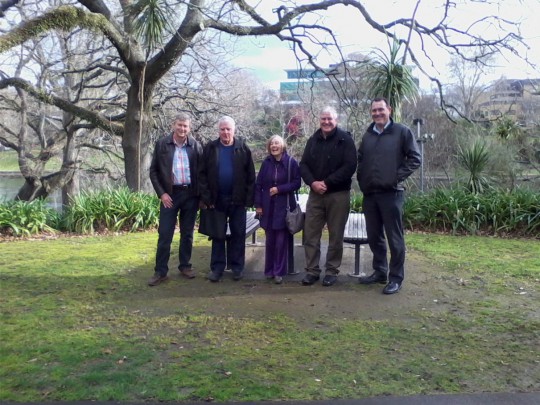 On site at Hamilton's riverside Memorial Park